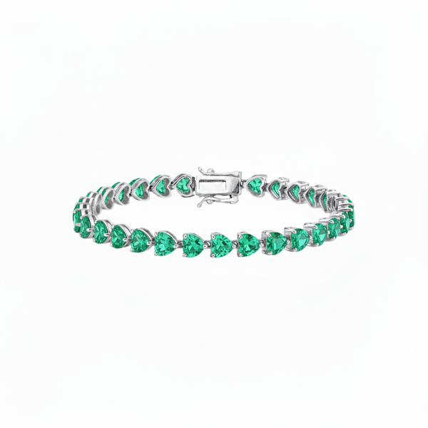 Amore Tennis Bracelet – Colombian Green Emerald