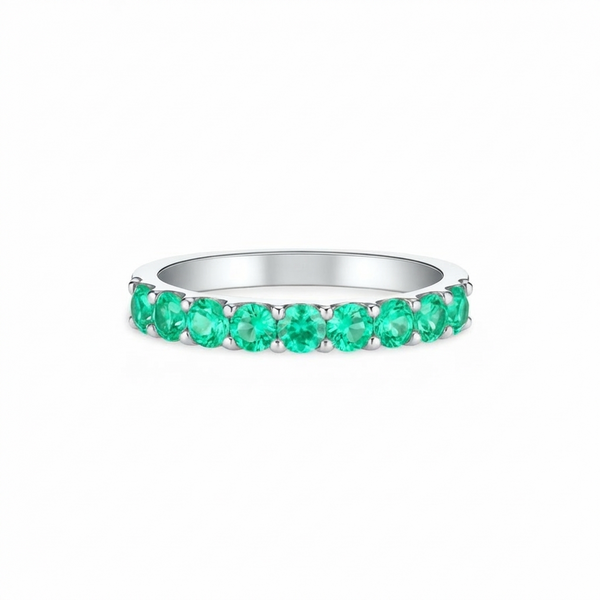 Linea Demi Grande Ring – Colombian Green Emerald