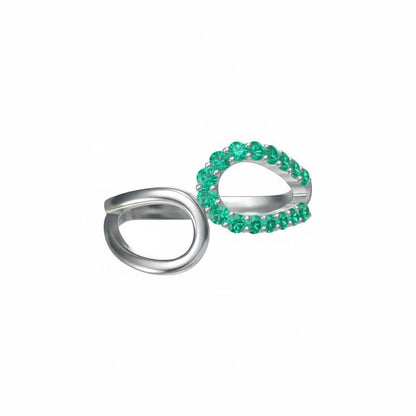 Linea Contour Ring – Colombian Green Emerald