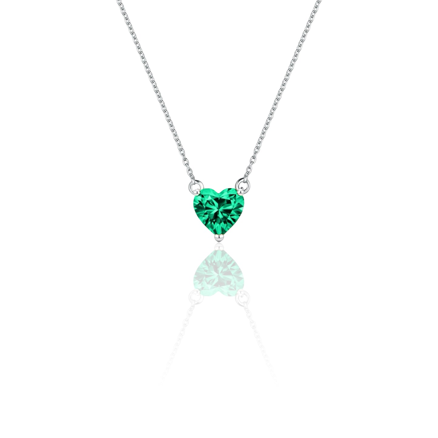 Amore Maxi Solitaire Necklace – Colombian Green Emerald