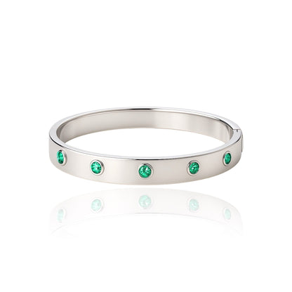 Forma Cinco Elemental Bangle – Colombian Green Emerald