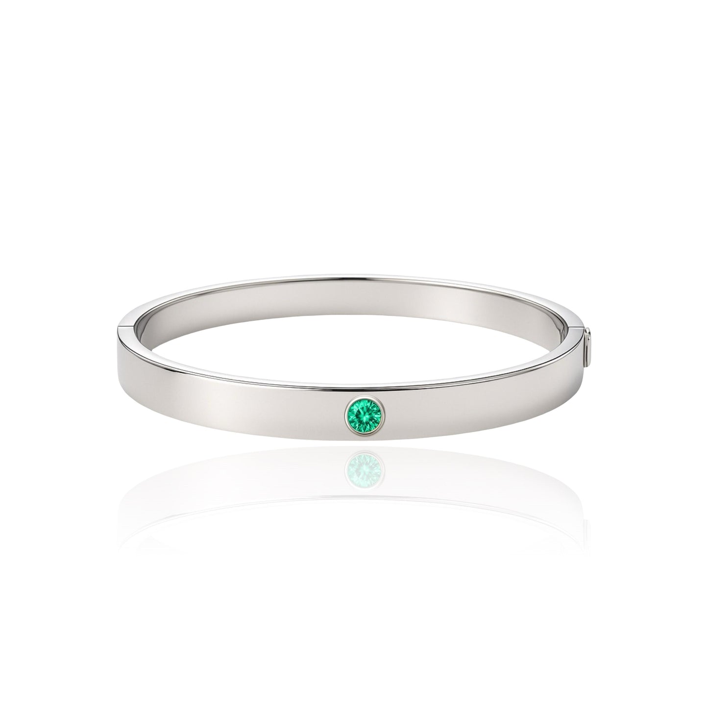 Forma Uno Elemental Bangle – Colombian Green Emerald