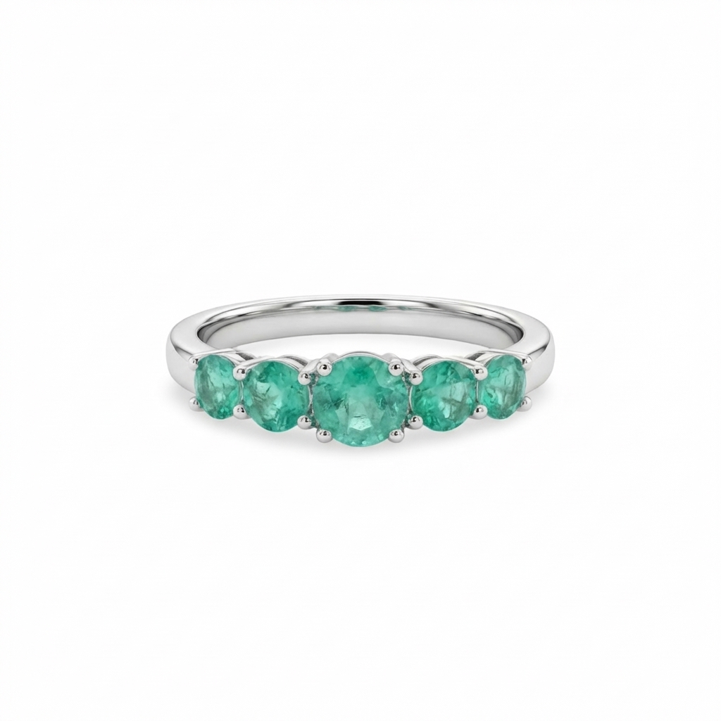 Juno Cinco Ring – Colombian Green Emerald