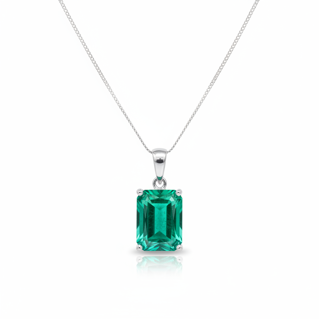 Nexus Statement Pendant – Colombian Green Emerald