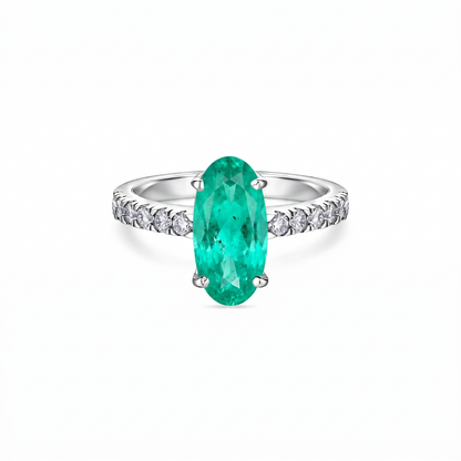 Velara Axis Ring – Colombian Green Emerald