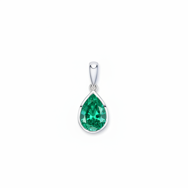 Nova Frame Pendant – Colombian Green Emerald