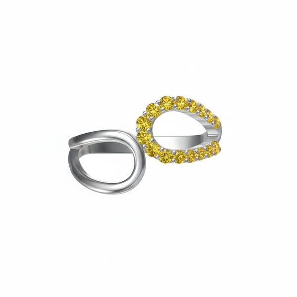 Linea Contour Ring – Yellow Sapphire