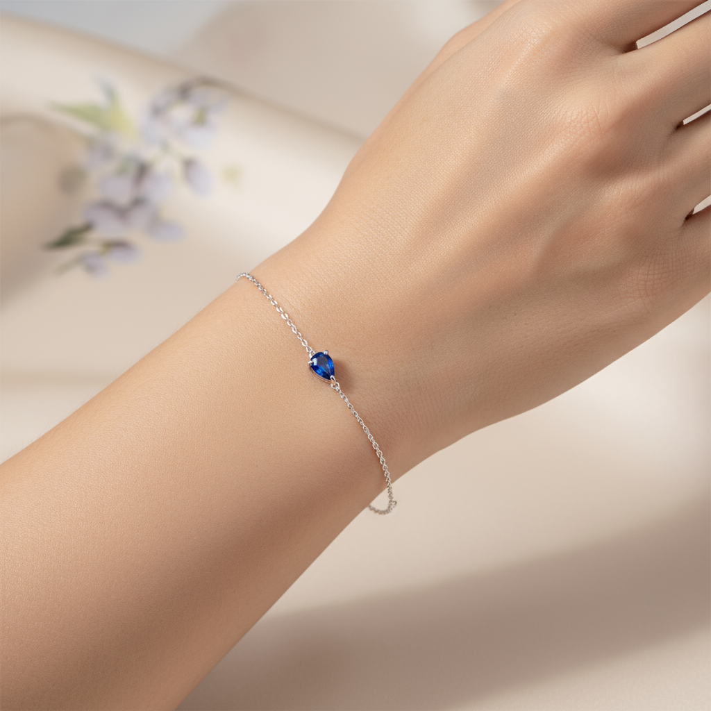 Nova Solitaire Bracelet – Purple Amethyst