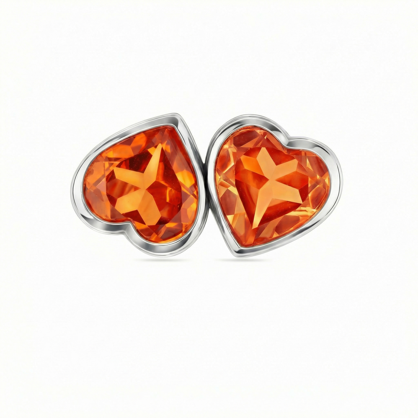 Amore Double Signet Ring – Orange Padparadscha Sapphire