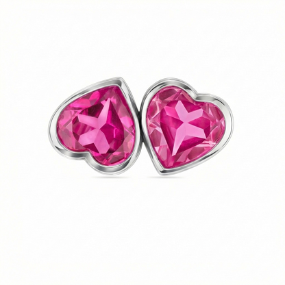 Amore Double Signet Ring – Vivid Pink Sapphire