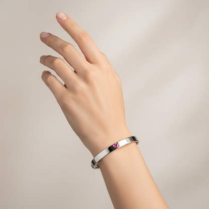 Amore Uno Elemental Bangle – Colombian Green Emerald