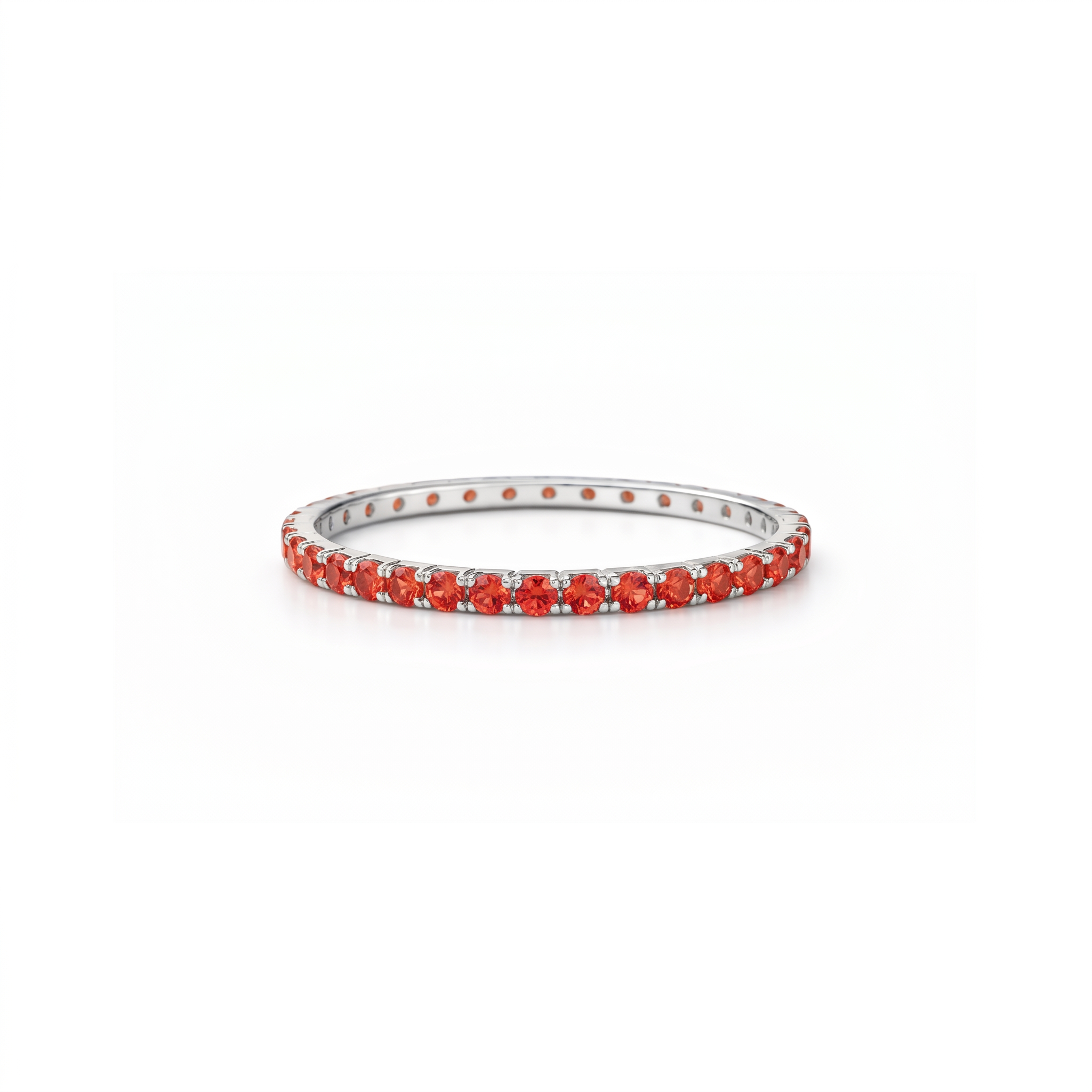 Linea Mini Ring – Orange Padparadscha Sapphire