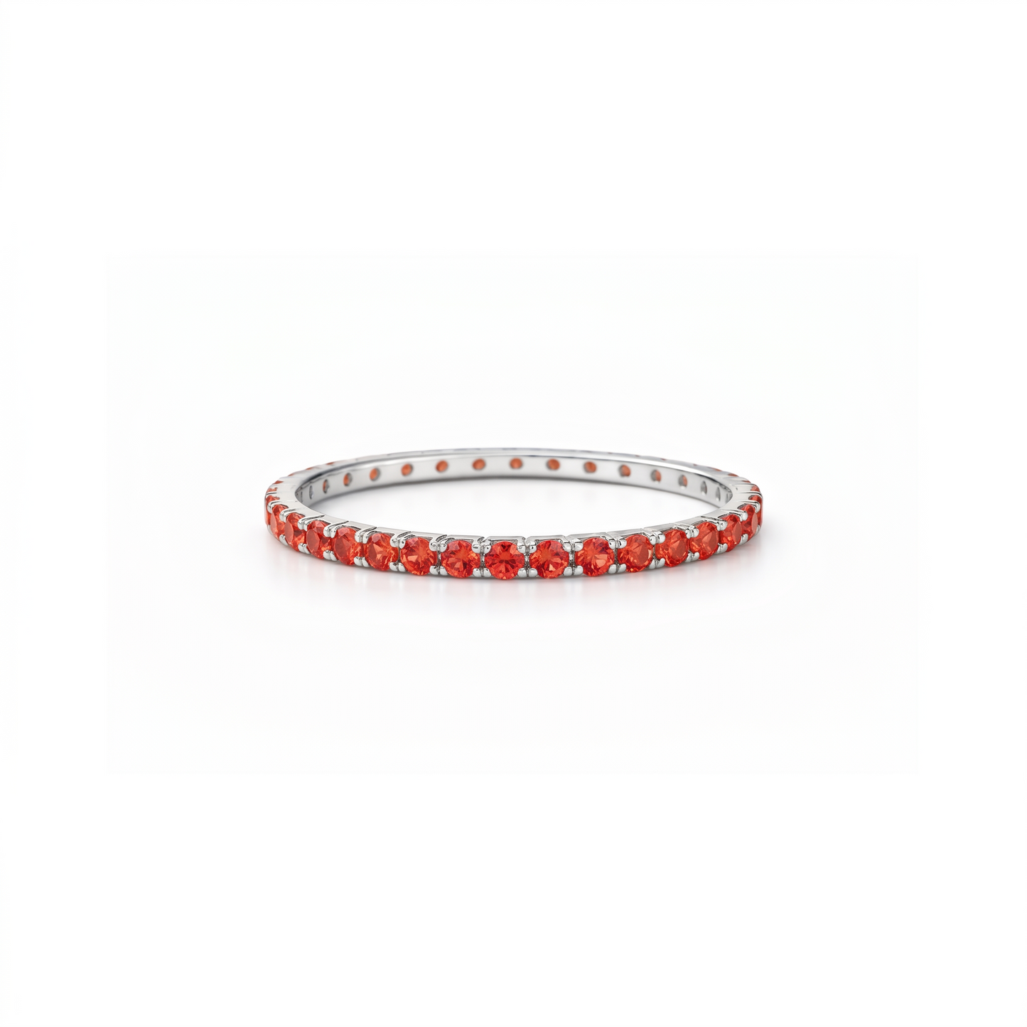 Linea Mini Ring – Orange Padparadscha Sapphire