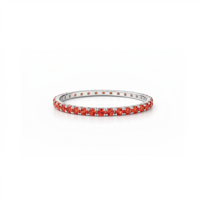 Linea Mini Ring – Orange Padparadscha Sapphire