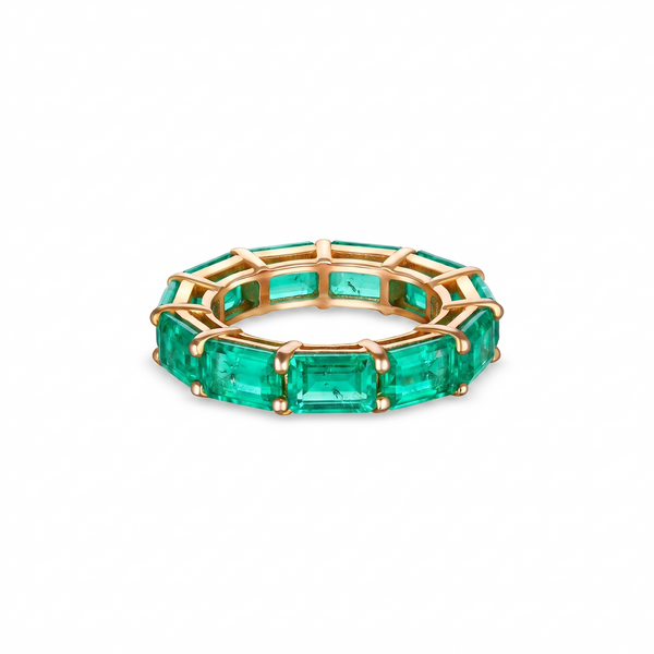 Nexus Tennis Ring – Colombian Green Emerald