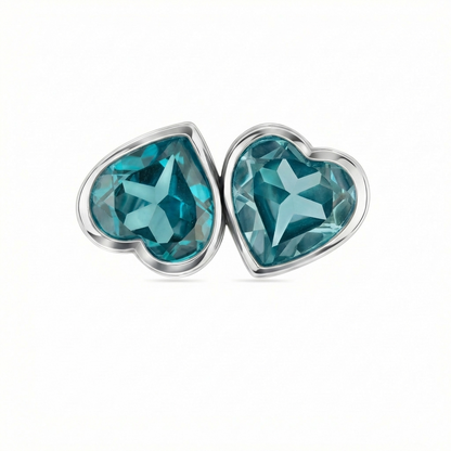 Amore Double Signet Ring – Teal Blue Spinel