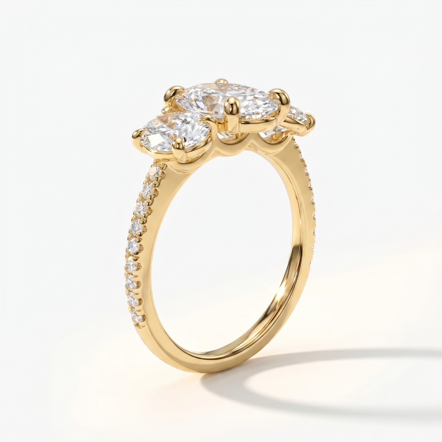 Velara Trilogy Pavé Ring – White Diamond