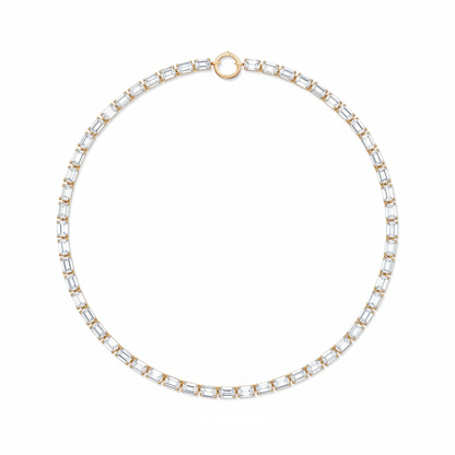 Nexus Tennis Necklace 40ct – White Diamond