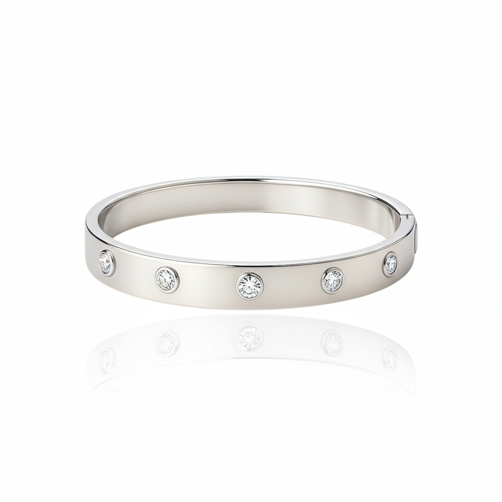 Forma Cinco Elemental Bangle – White Diamond