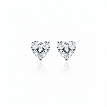 Amore Stud Earrings – White Diamond