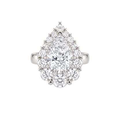 Nova Halo Ring – White Diamond