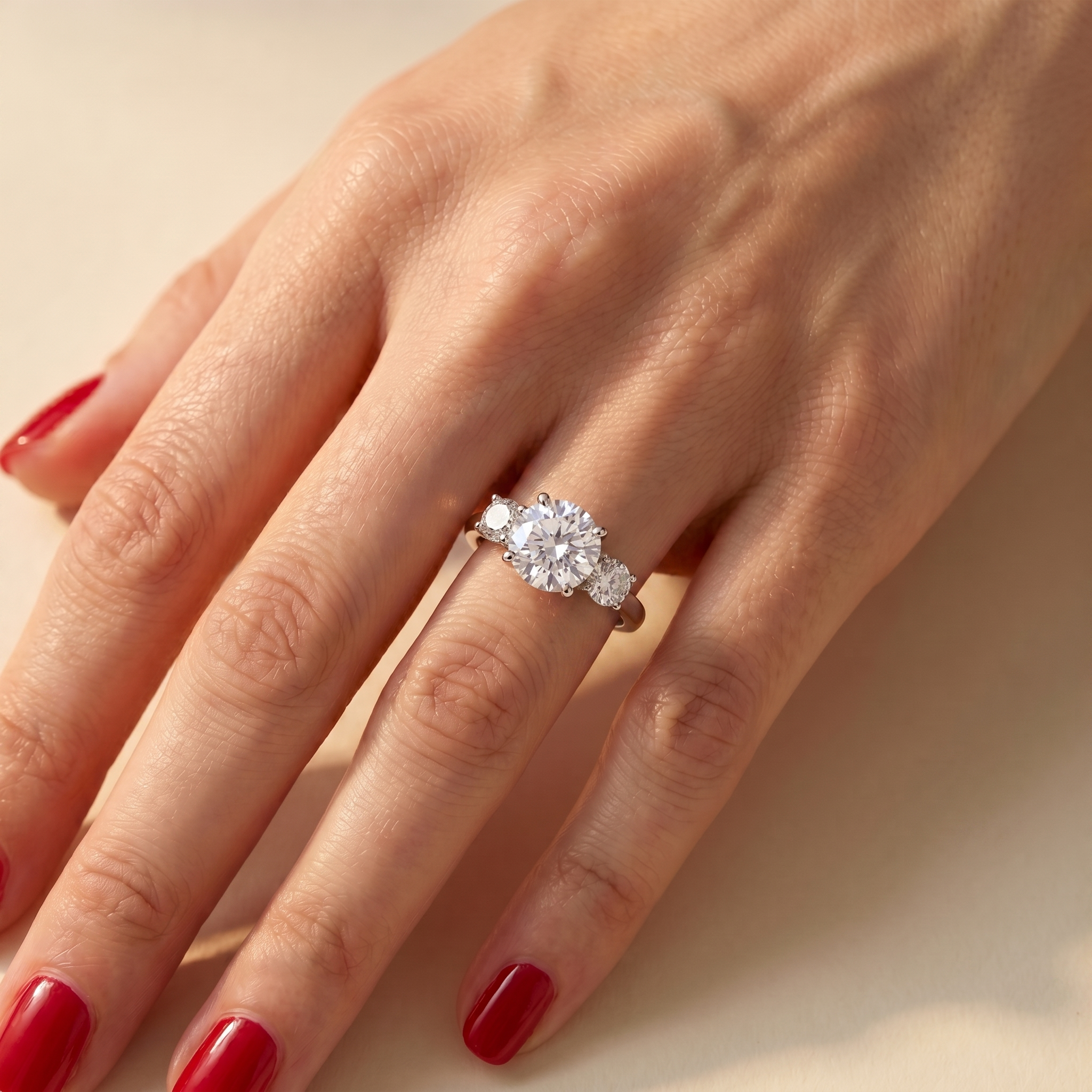 Juno Trilogy Ring – White Diamond