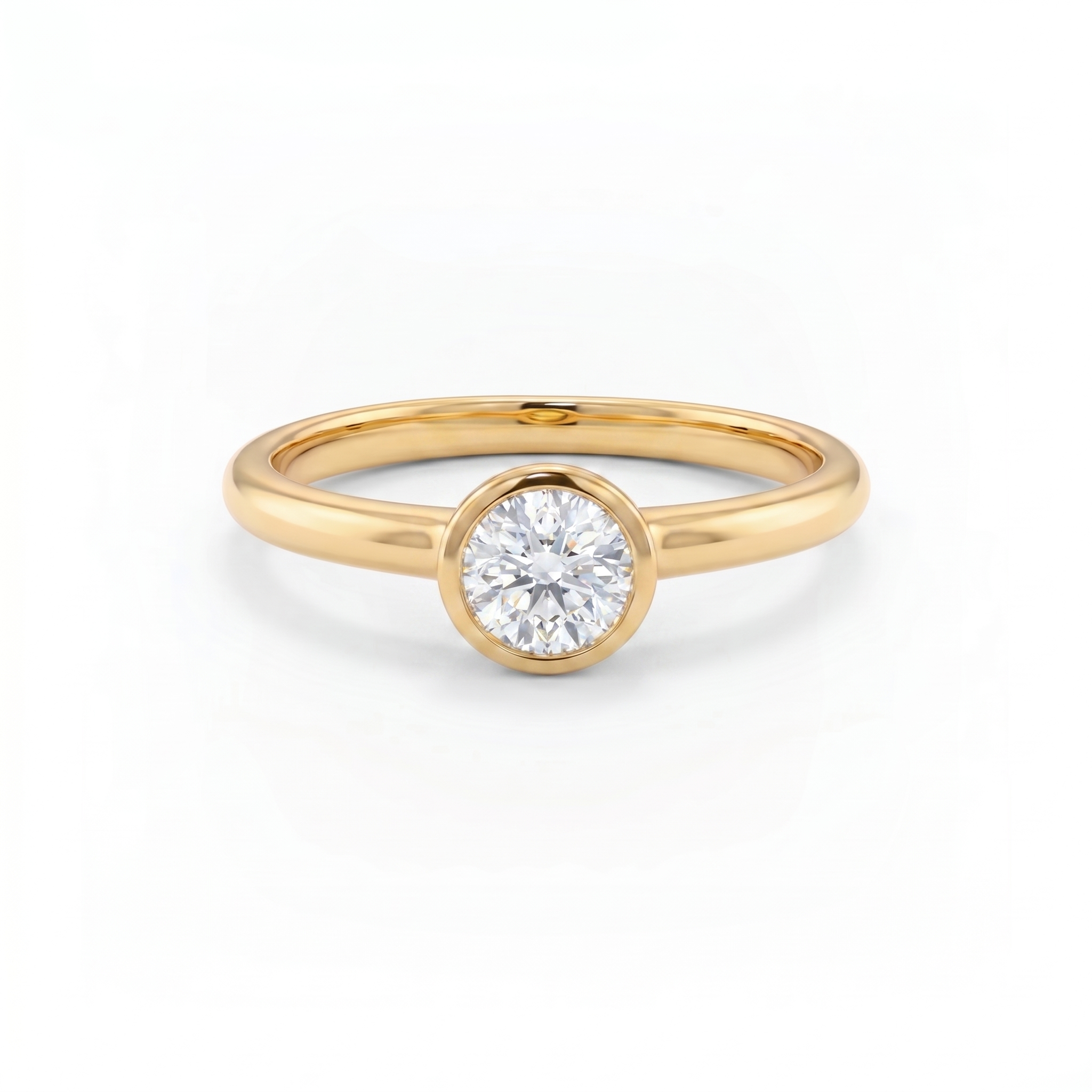 Forma Solitaire Ring – White Diamond