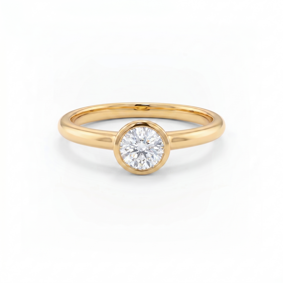Forma Solitaire Ring – White Diamond