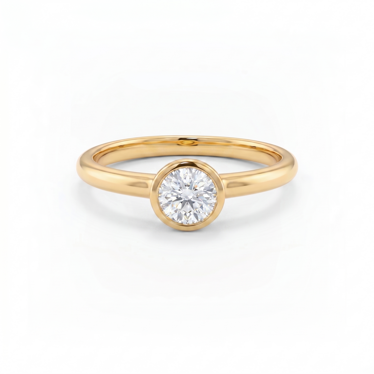 Forma Solitaire Ring – White Diamond