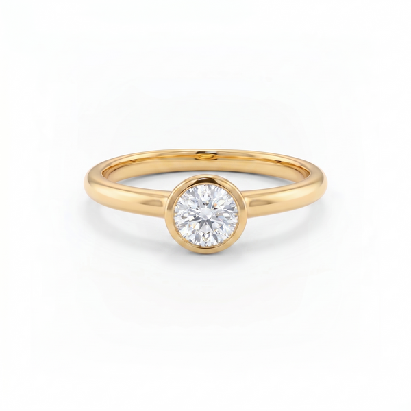 Forma Solitaire Ring – White Diamond