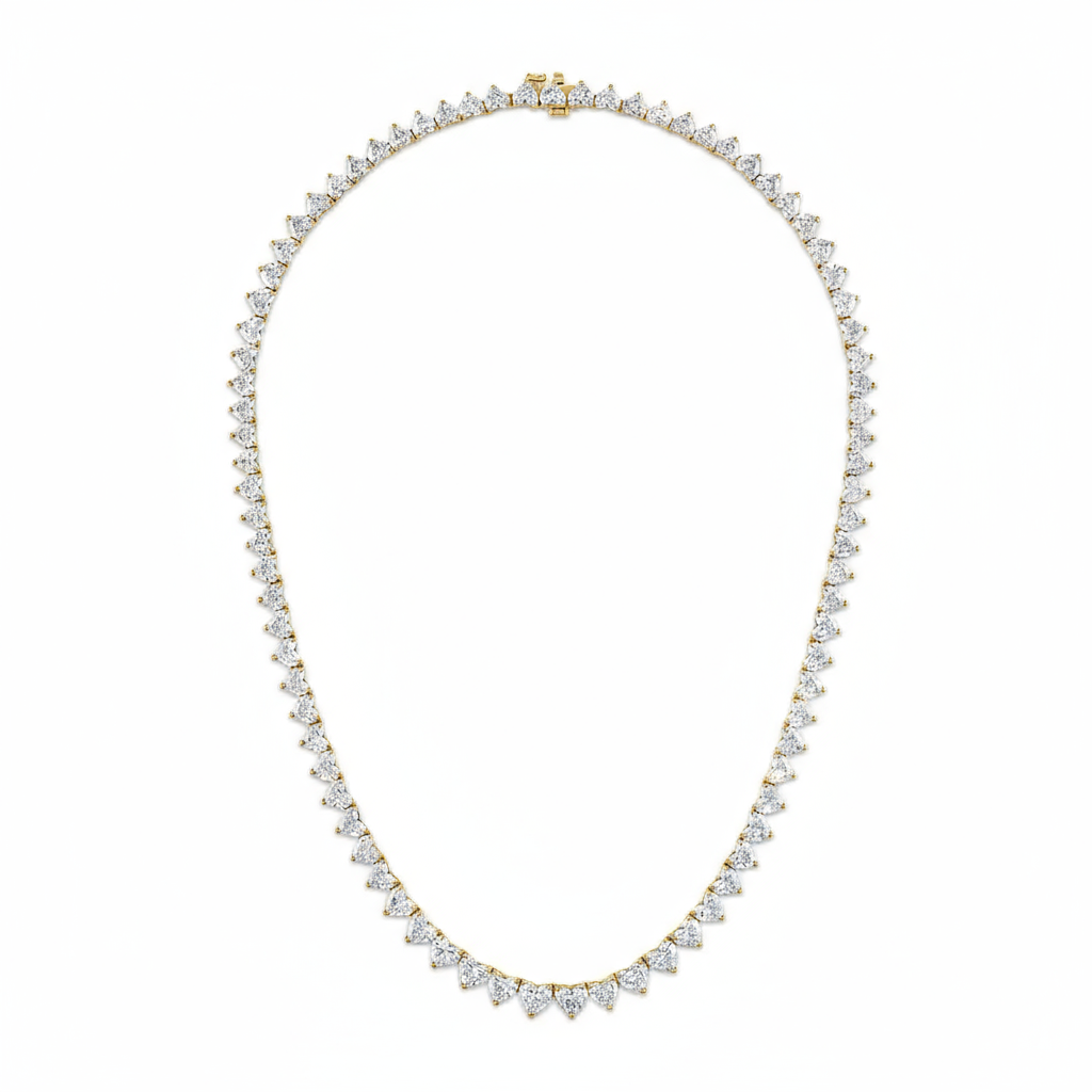 Amore Tennis Necklace – Zambian Green Emerald