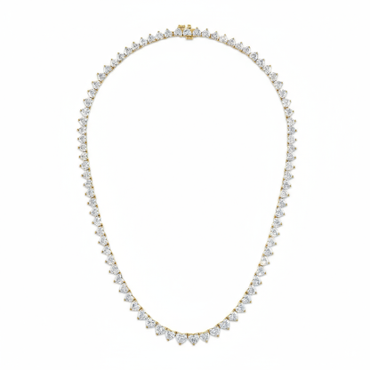 Amore Tennis Necklace 22ct – White Diamond