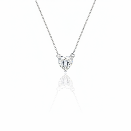 Amore Mini Solitaire Necklace – White Diamond