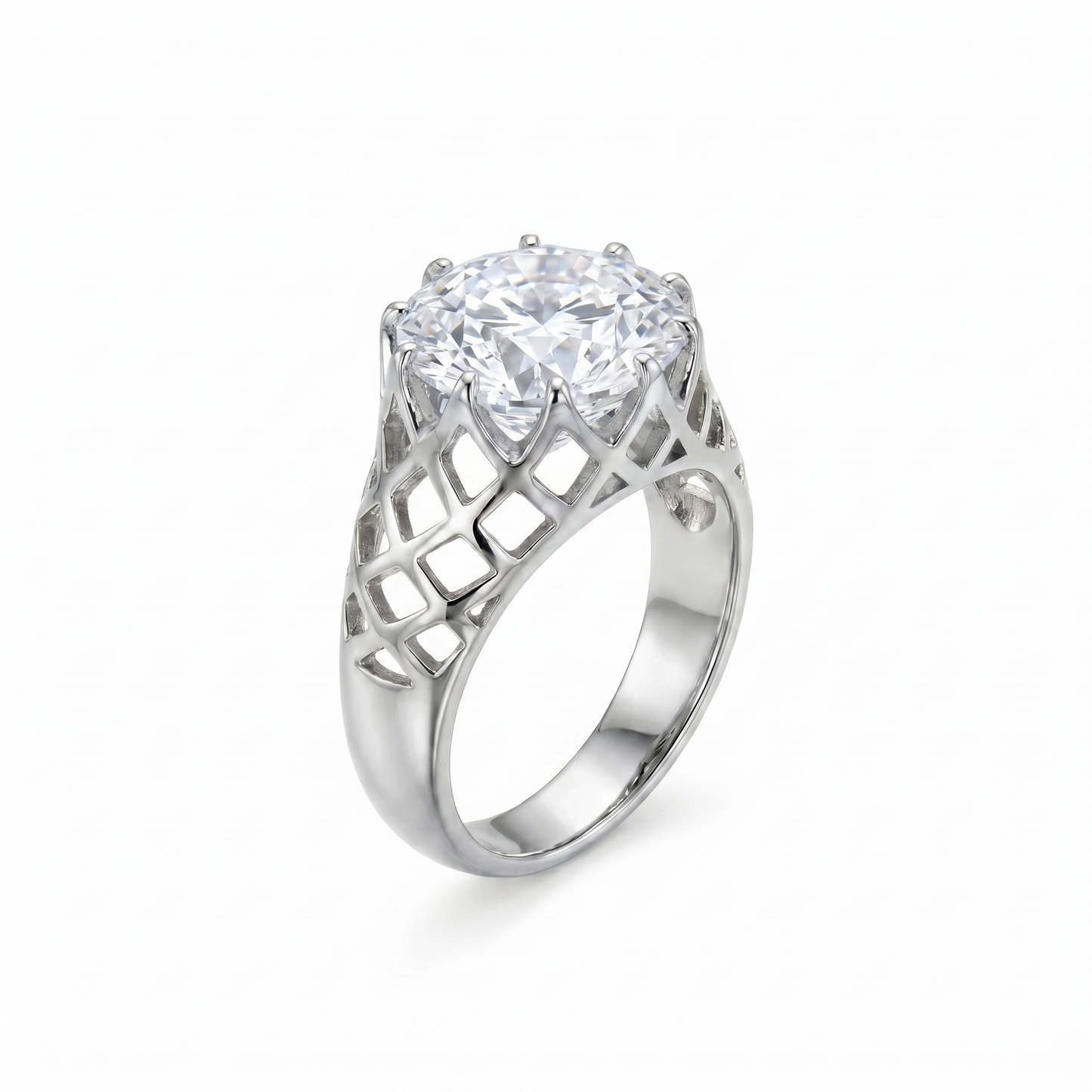 Juno Trellis Ring – White Diamond