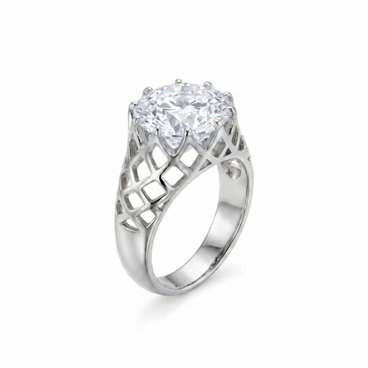 Juno Trellis Ring – White Diamond