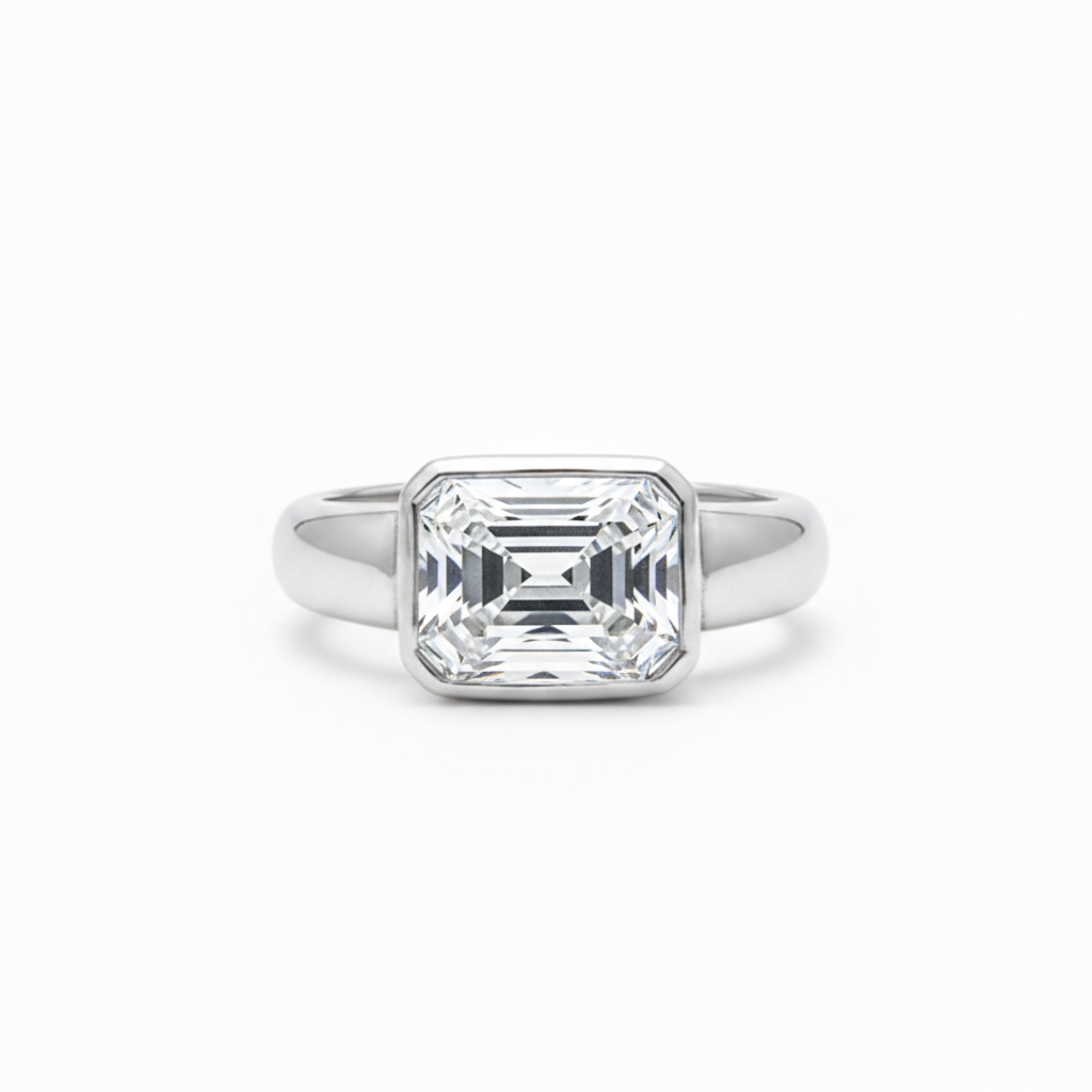 Nexus Lateral Solitaire Ring – White Diamond