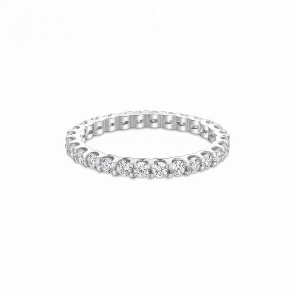 Linea Midi Ring – White Diamond