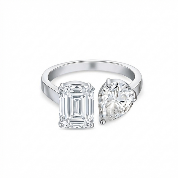 Nova Toi & Moi Ring – White Diamond