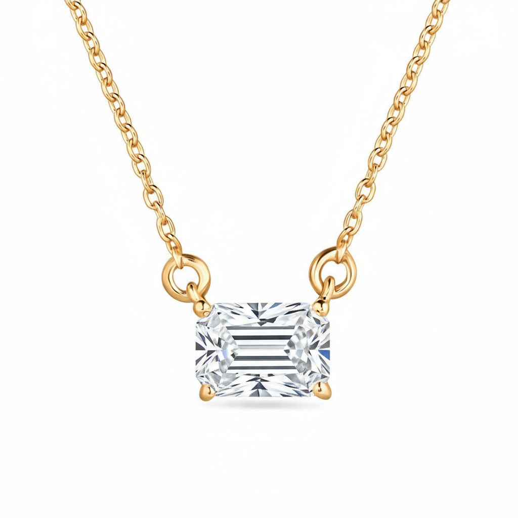 Nexus Solitaire Necklace – White Diamond
