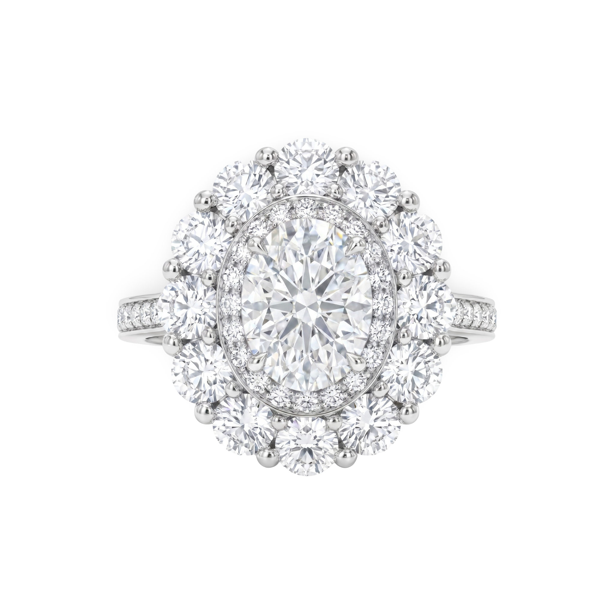 Velara Double Halo Ring – White Diamond