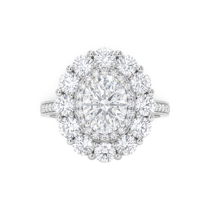Velara Double Halo Ring – White Diamond