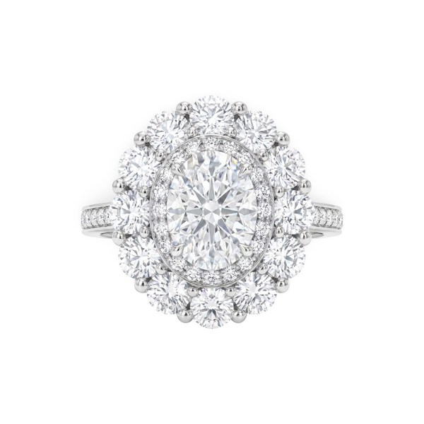 Velara Double Halo Ring – White Diamond