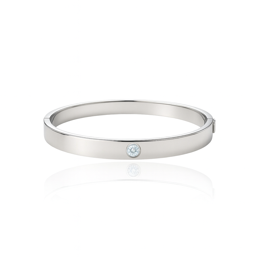 Forma Uno Elemental Bangle – White Diamond