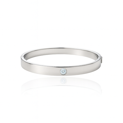 Forma Uno Elemental Bangle – White Diamond