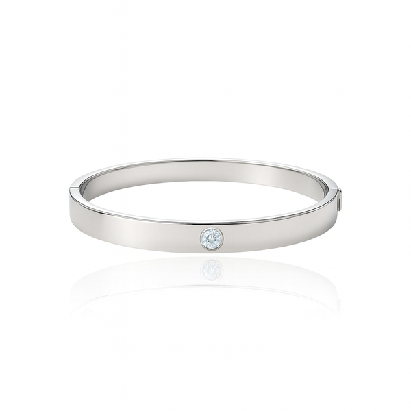 Forma Uno Elemental Bangle – White Diamond
