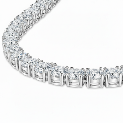 Juno Maxi Tennis Necklace 40ct – White Diamond