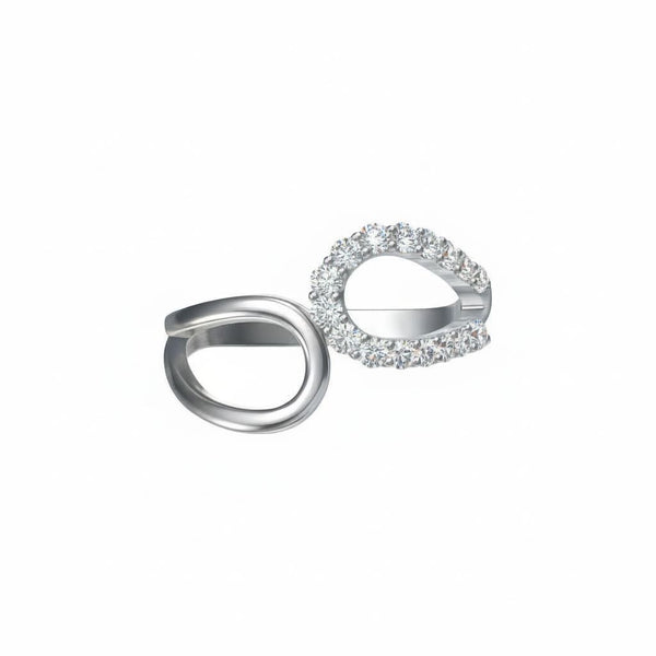 Linea Contour Ring – White Diamond