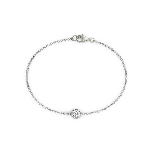 Forma Solitaire Bracelet – White Diamond