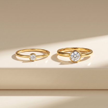 Forma Solitaire Ring – White Diamond