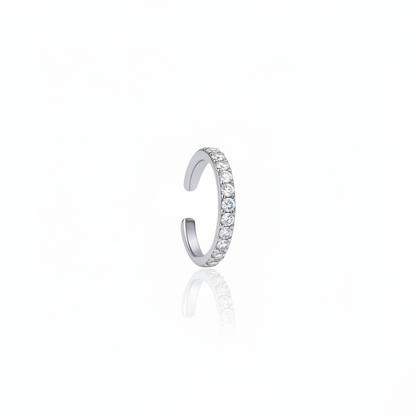 Linea Midi Ear Cuff – White Diamond